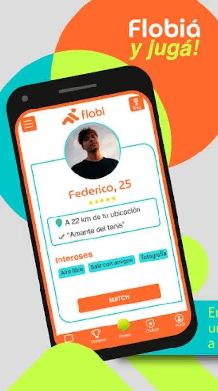 Flobi for Android - Connect with Local Tennis/Padel Enthusiasts