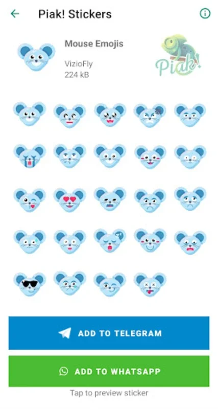 Piak! Stickers for Android - Enhance Chats