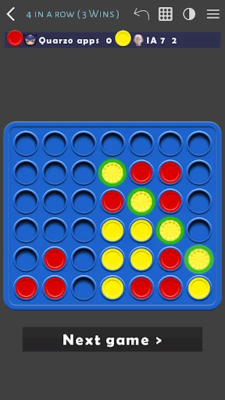 4 in a Row for Android: Engaging Connect-Four Game