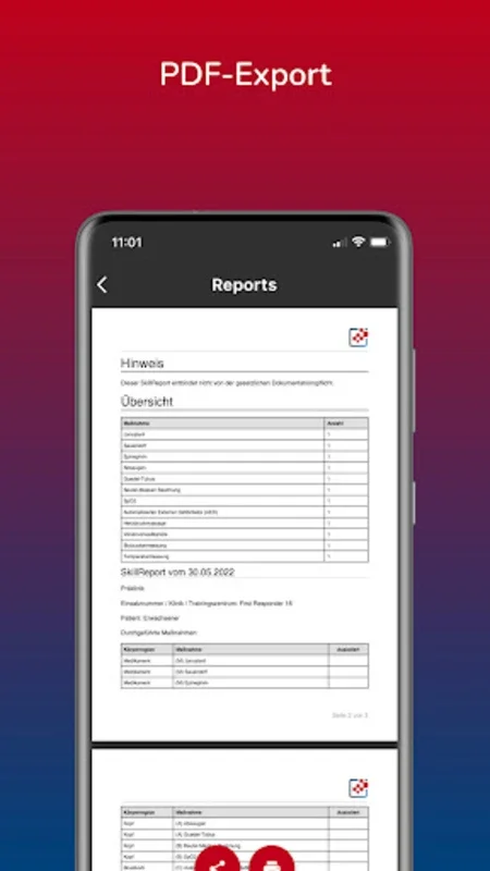 SkillReport for Android: Efficient Medical Information Management