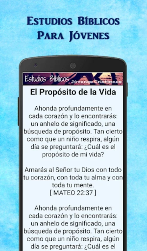 Estudios Biblicos para Jovenes for Android: Enriching Spiritual Growth