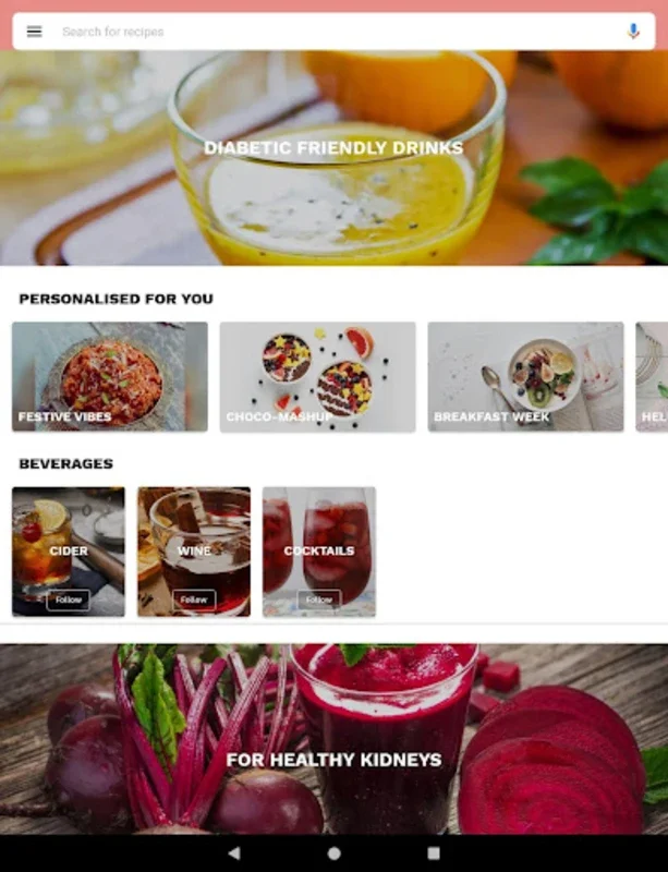 Drinks Recipes for Android: Explore Diverse Beverages