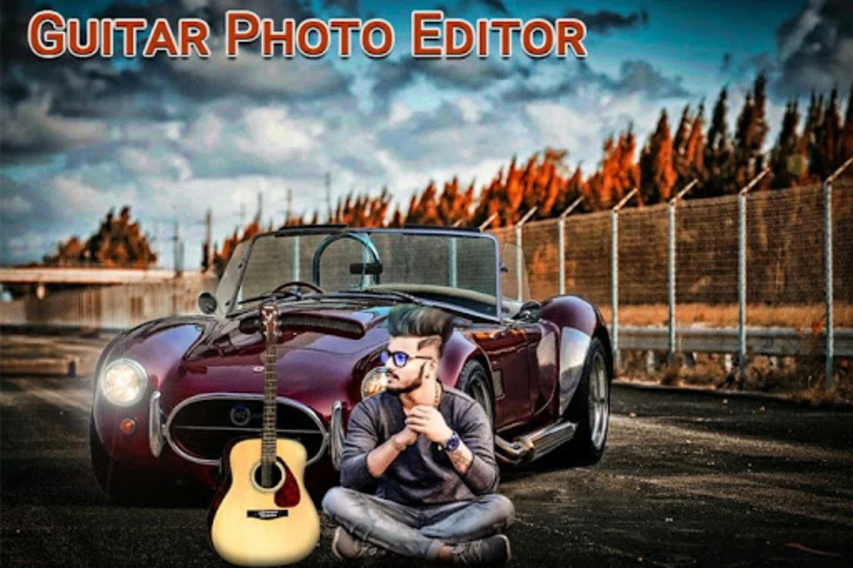 Guitar Photo Editor for Android: Intuitive Editing with Great Backgrounds