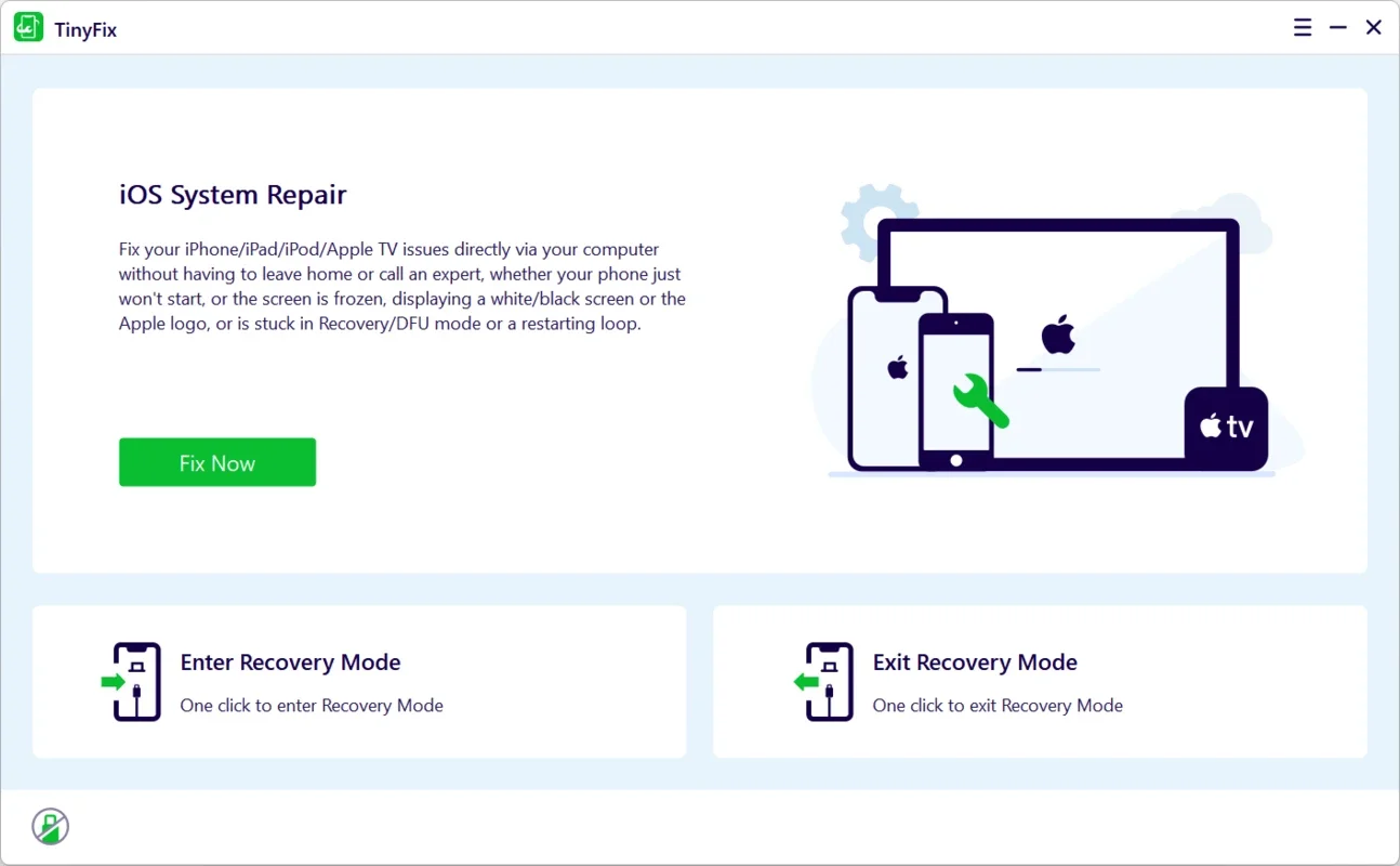 TinyFix for Windows: Fix iOS Issues Effortlessly