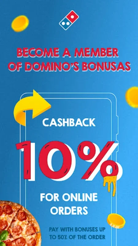 Domino’s for Android: Fast Delivery, Customization & Cashback