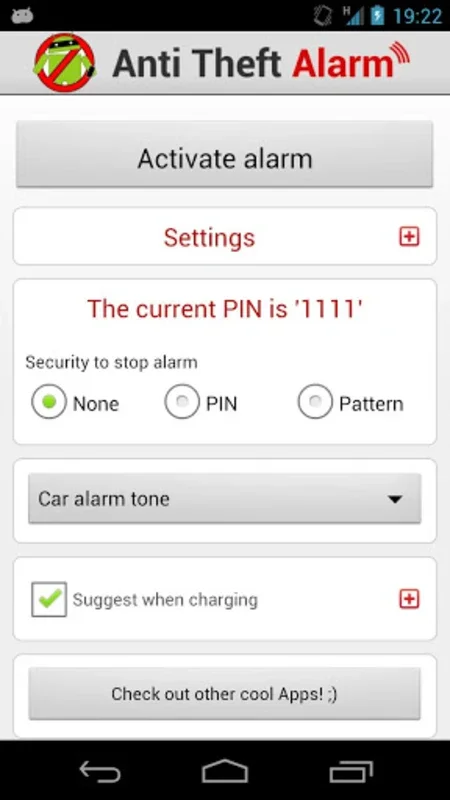 Anti theft alarm for Android - Download the APK from AppHuts