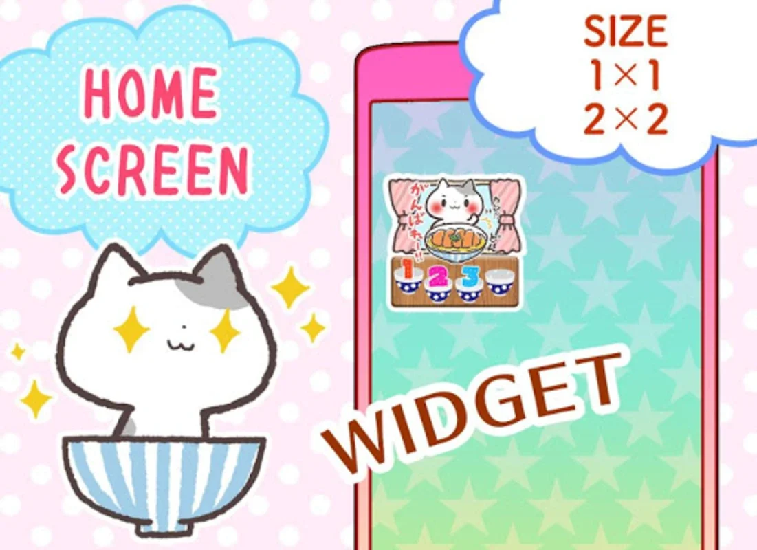 BowlCat for Android - Monitor Battery with Fun Cat Widgets