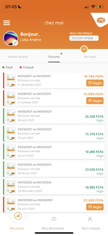 Ma CIE for Android - Simplify Electricity Bill Management