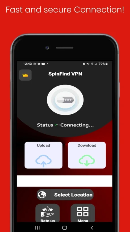 SpinFind VPN - Secure Android Privacy Solution