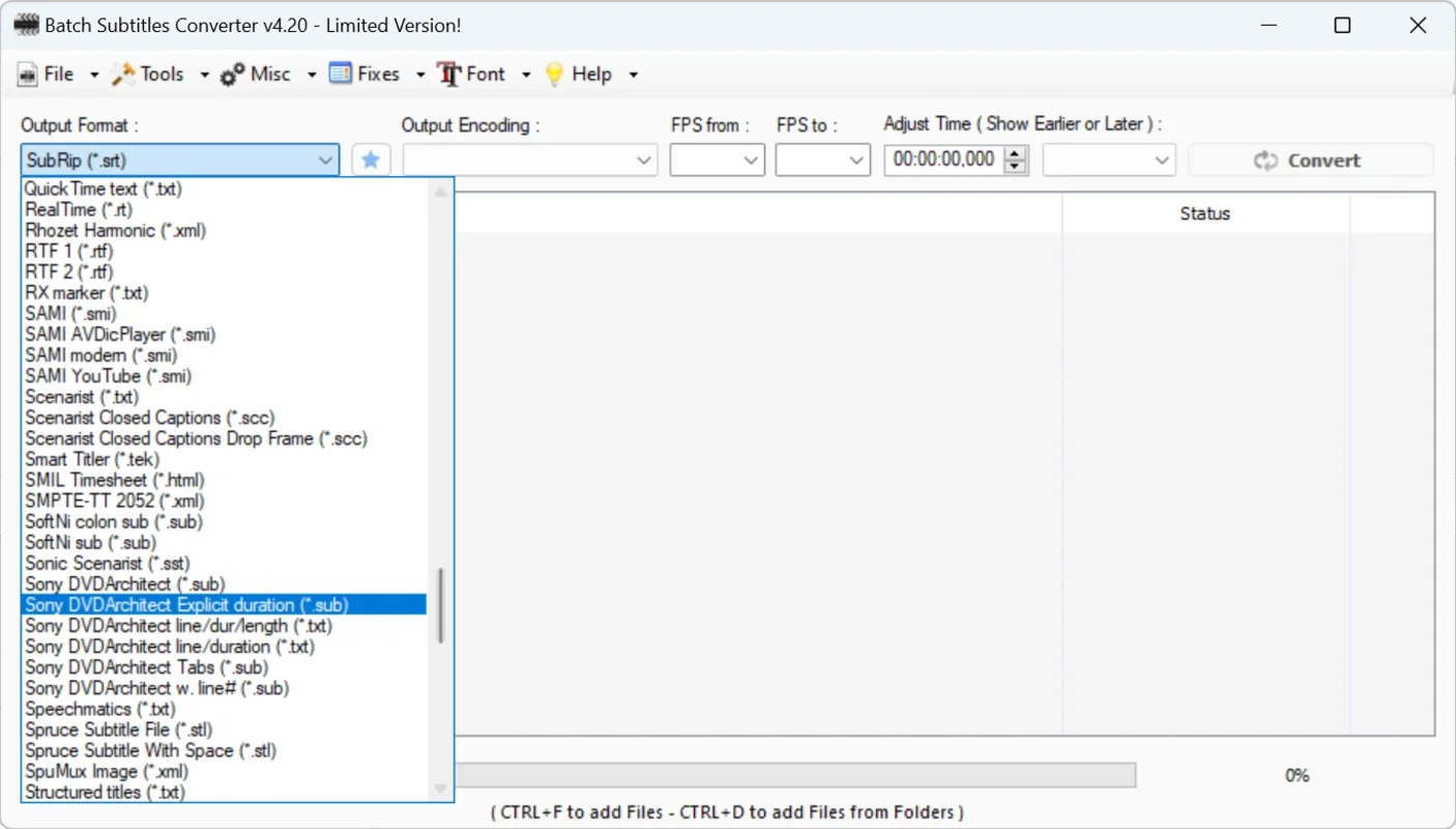 BatchSubtitlesConverter for Windows - Free Download from AppHuts