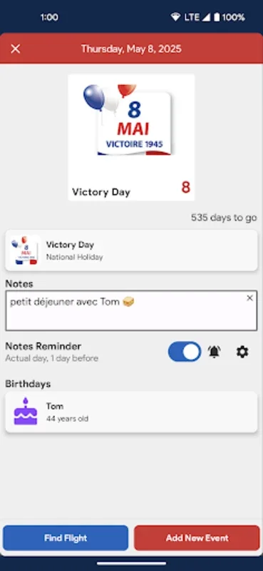 France Calendar for Android - Sync with Google Calendar