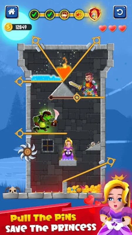 Hero Rescue - Pin Puzzle Games for Android: Engaging Challenges