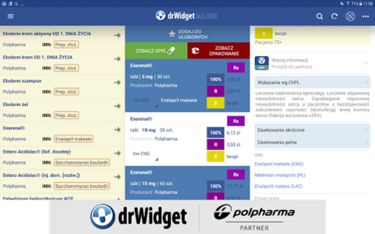 DrWidget Baza Leków for Android: Comprehensive Pharma Info