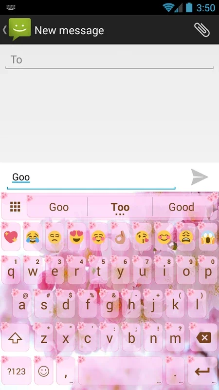 Theme Love Cherry for Emoji Keyboard for Android - Enhance Your Typing