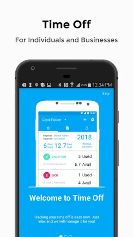 Time Off for Android: Simplify Time Management