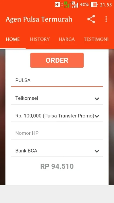 Agen Pulsa Termurah for Android - Affordable Pulse Services