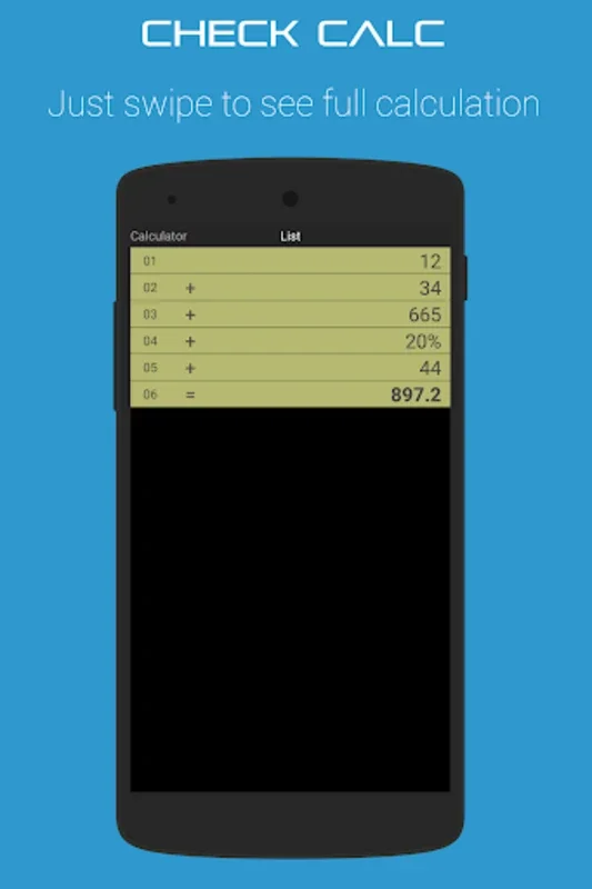 CHECK CALC for Android - Precise Business Calculator