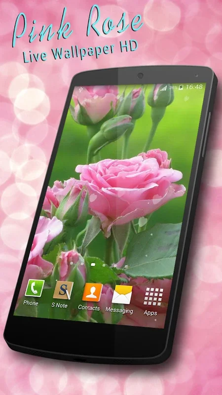 Pink Rose Live Wallpaper HD for Android - Elegant Rose Wallpapers