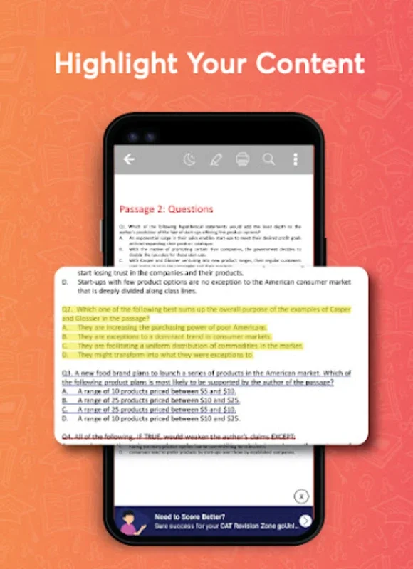 CAT MBA Preparation with Mocks for Android - No Downloading Required