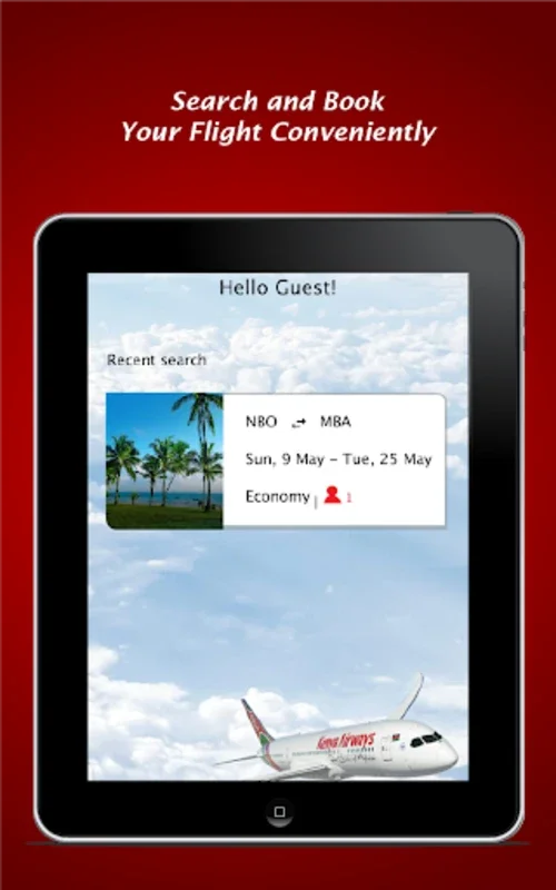 KQ Mobile for Android - Streamline Flight Booking