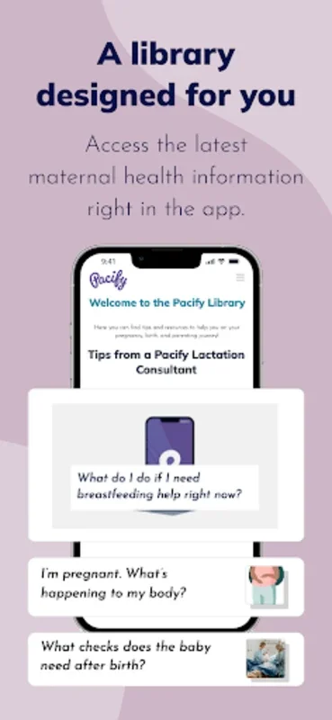 Pacify for Android: 24/7 Expert Advice for Parents