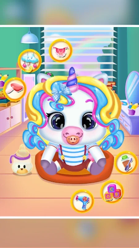 Newborn unicorn care game for Android - Download the APK from AppHuts