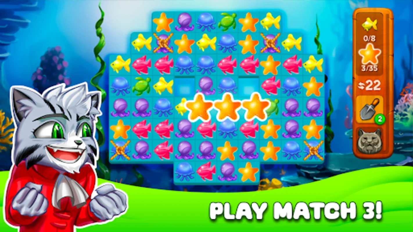 Cat Stories™ Match 3 Puzzles for Android: Engaging Island Adventures