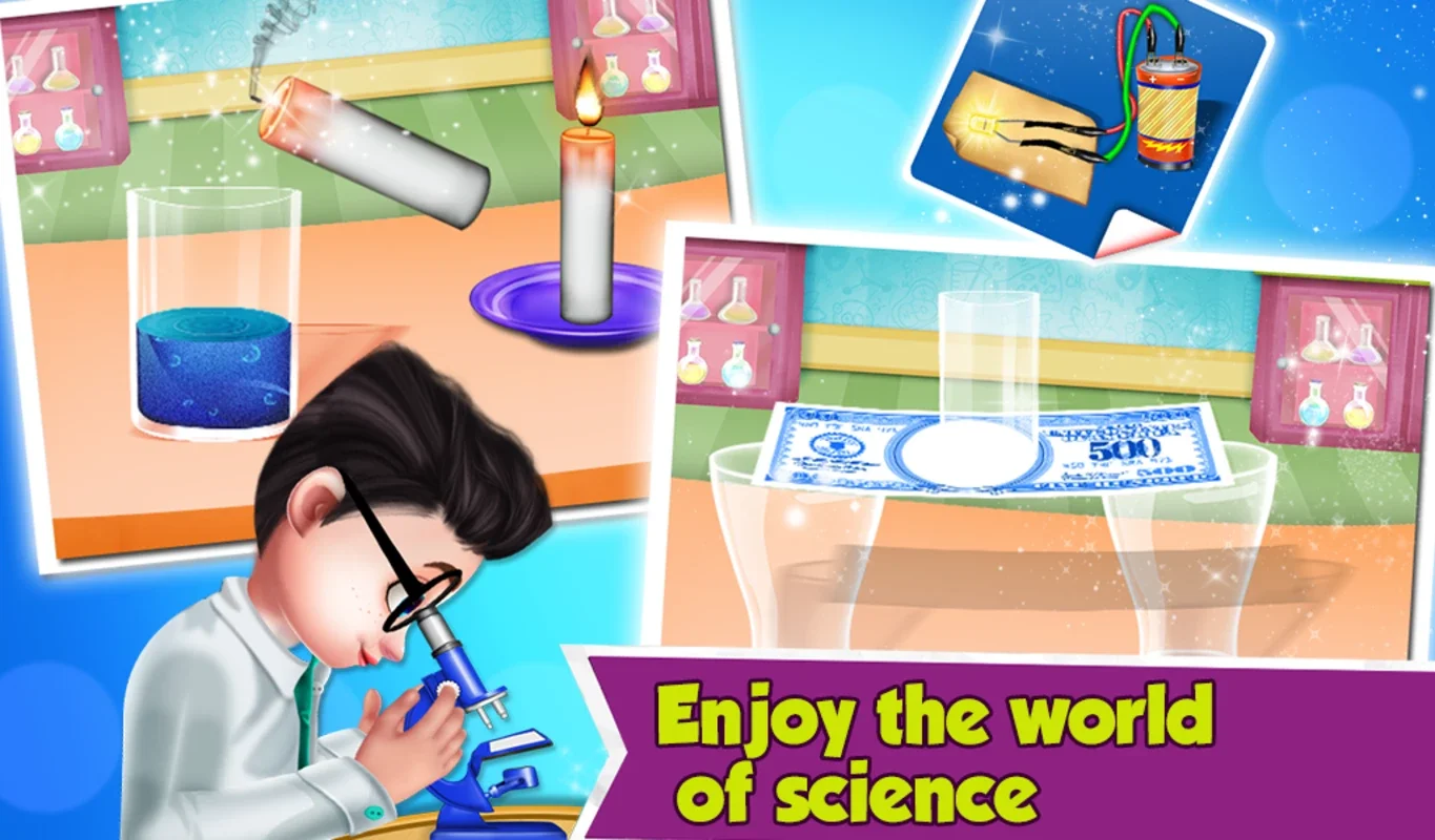 Science tricks & Experiments in science college for Android