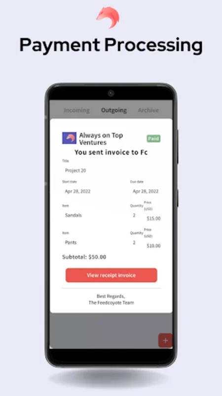 feedcoyote for Android - Empowering Freelancers and SMBs