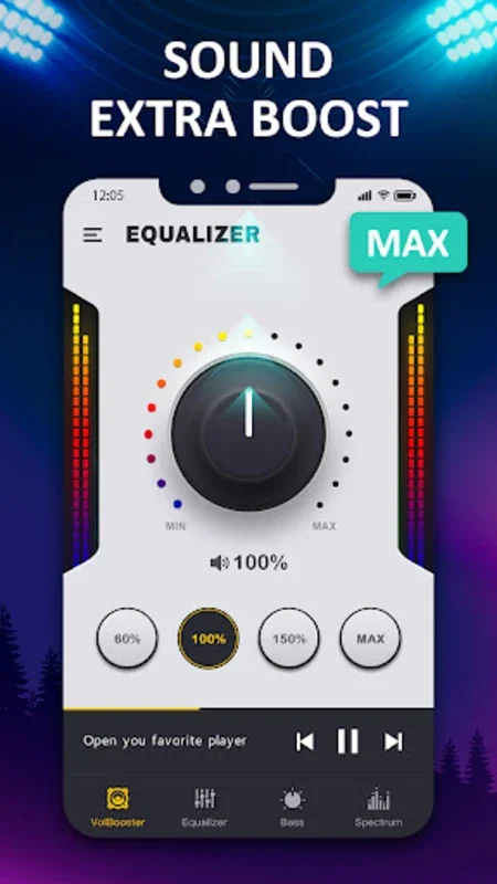 Bass & Vol Boost - Equalizer for Android - Free Audio Enhancement App