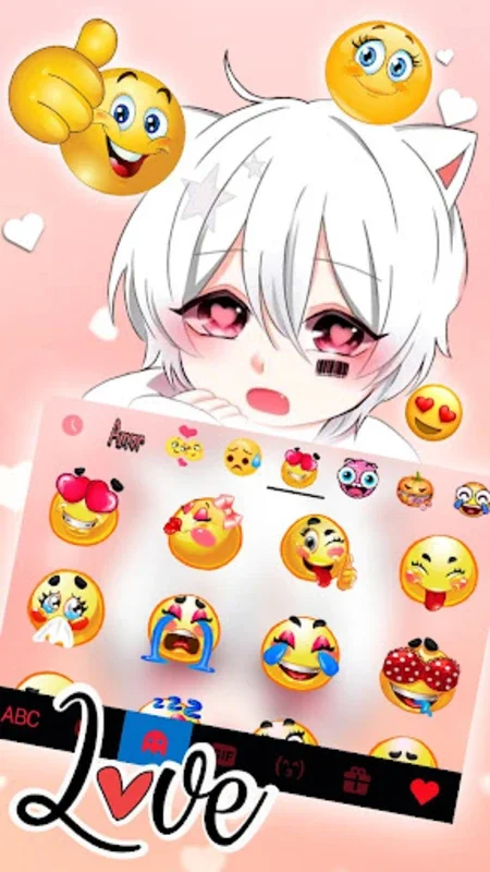 Cute Cat Boy Theme for Android - Enhance Typing