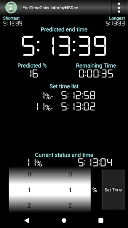 EndTimeCalculator byNSDev for Android - Manage Your Time Easily