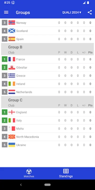 Results for Euro Football 2024 for Android - Stay Informed with Live Scores