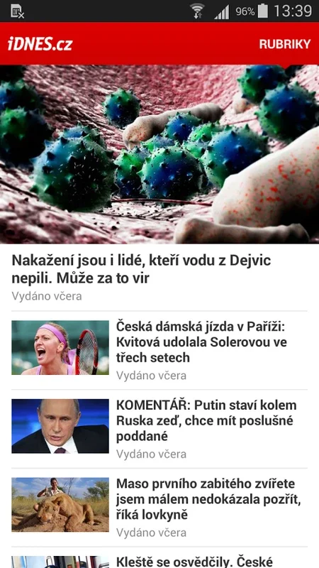 iDNES.cz for Android: Stay Informed with Comprehensive News