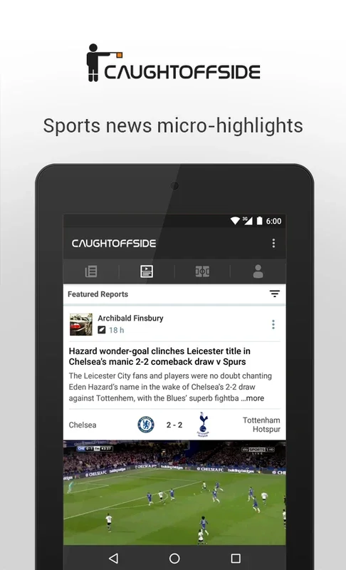 Caught Offside for Android - Stay Ahead with Football Gossip