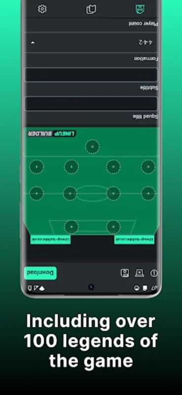 Lineup Builder for Android: Customize Football Formations