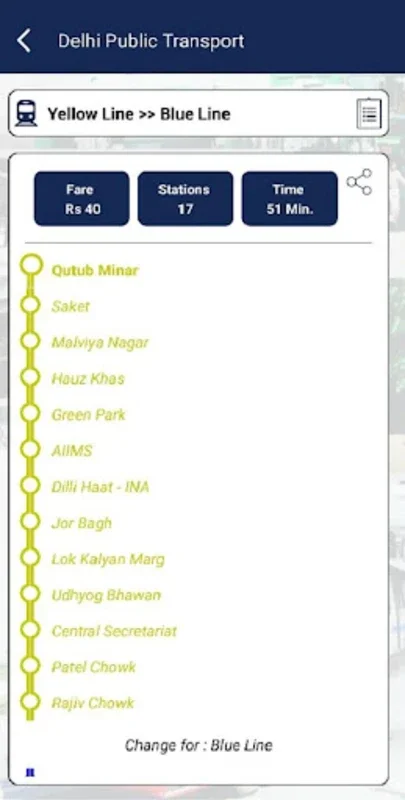 Delhi Public Transport - Metro and DTC Bus Routes for Android