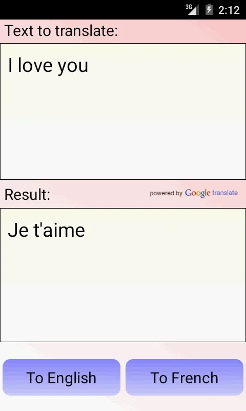 French English Translator for Android - No Downloading Required