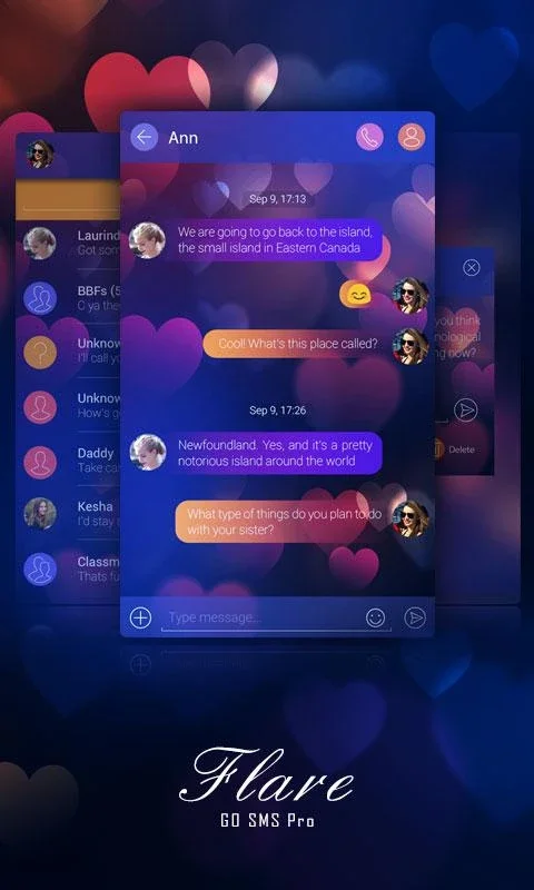 Flare for Android - Enhance Your GO SMS