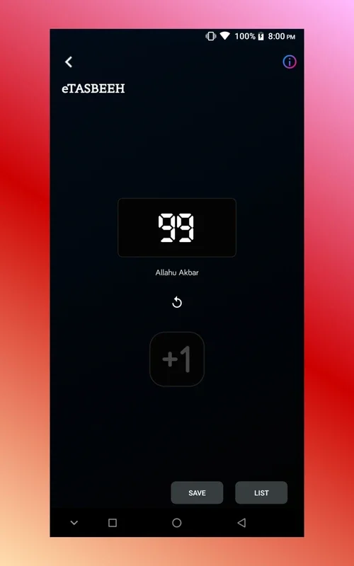 eTASBEEH : Digital Tasbih Counter App for Android