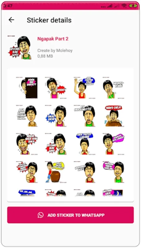 Stiker Ngapak WAStickerApps for Android - Enhance Chats