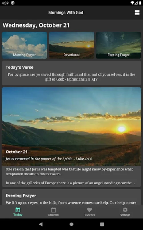 Mornings With God for Android - Spiritual Companion