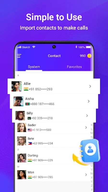 XCall for Android - Make Free International Calls