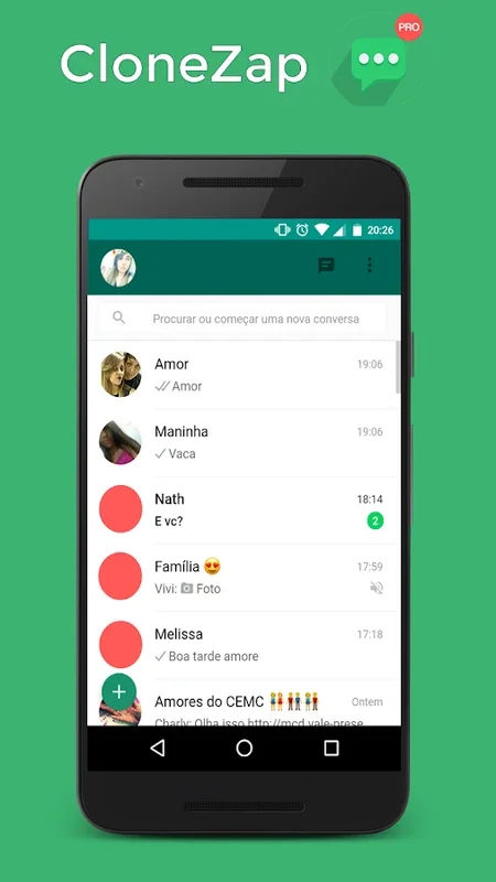 Messenger for CloneZap for Android - Seamless Messaging