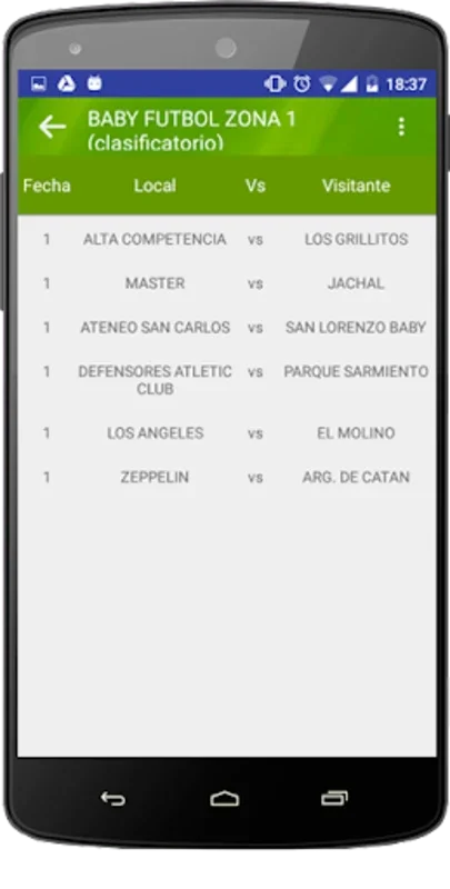 Liga BA for Android - Engaging Sports Experience