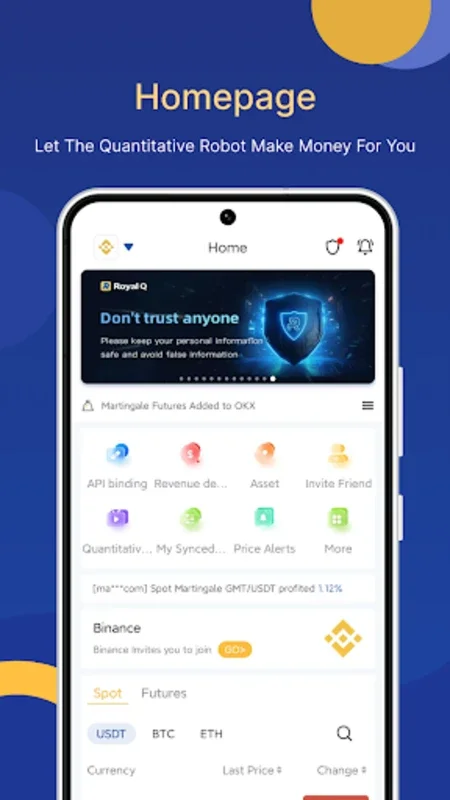 Royal Q for Android - AI - Driven Crypto Trading