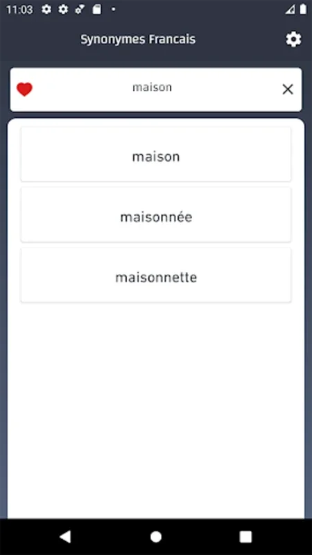 French Synonyms Dictionary for Android - Expand Vocab