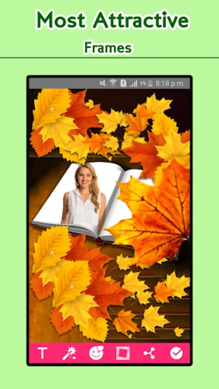 Book Photo Frame App - Editor for Android: Transform Photos