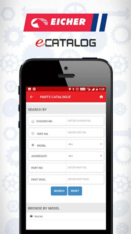 Eicher eCATALOG for Android - Streamlined Parts Search