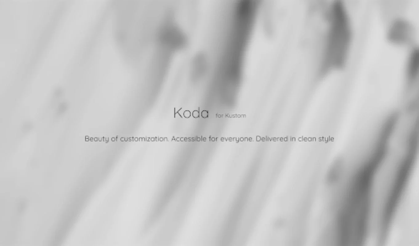 Koda for Kustom for Android - Customize Your Homescreen